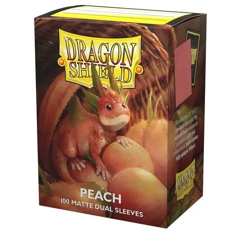 Koszulki na karty Dragon Shield: Matte Dual - Peach - 100 sztuk