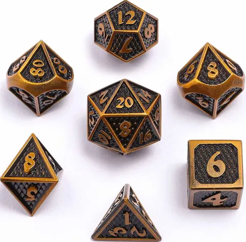 Zestaw kości: Metal Mini Behemoth - Ancient Gold