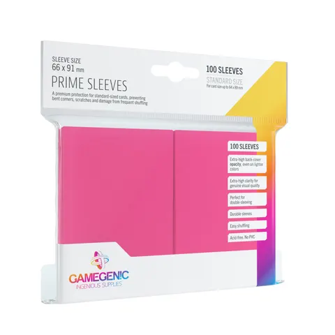 Koszulki na karty Gamegenic: Prime CCG (64x89 mm) - Pink - 100 sztuk