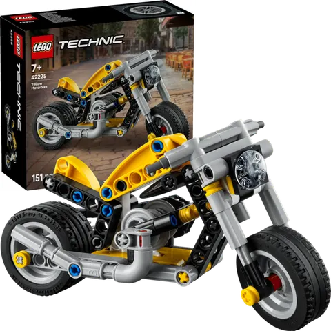 LEGO Klocki Technic 42225 Żółty motocykl