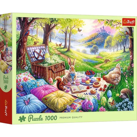 Puzzle 1000 Wielkanocny Piknik na łące