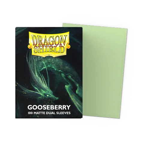Koszulki na karty Dragon Shield Matte Dual - Gooseberry - 100 sztuk