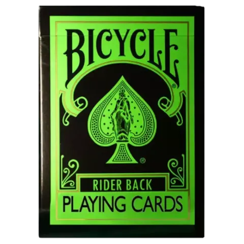 Karty do gry Bicycle: Rider Back Reverse (zielone i czarne)