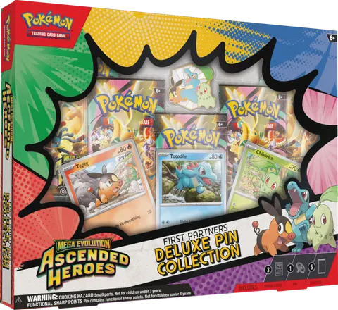 Pokémon TCG: Mega Evolution - Ascended Heroes - Deluxe Pin Collection - First Partners