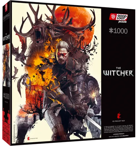 Puzzle 1000 The Witcher (Wiedźmin) - Monsters