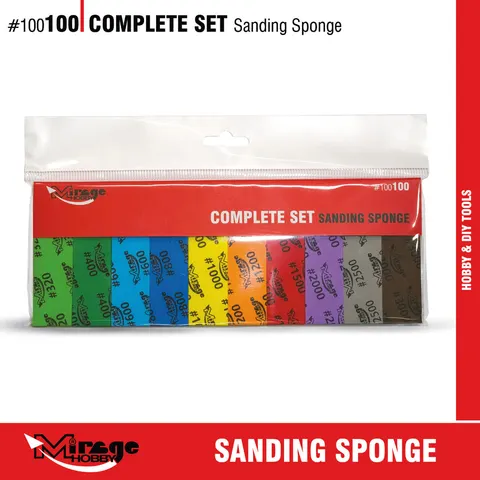 Mirage Hobby: Complete Set Sanding Sponge- 20 szt. (#320 - #3000)