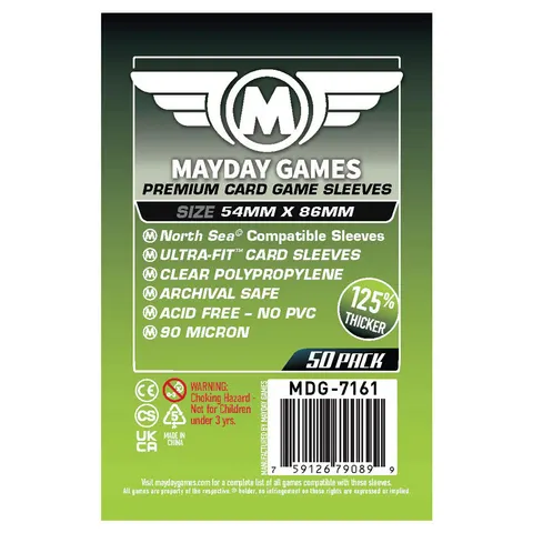 Koszulki na karty Mayday Premium 54x86mm 50 sztuk
