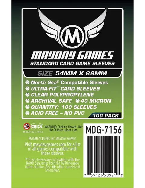 Koszulki na karty Mayday 54x86mm 100 sztuk