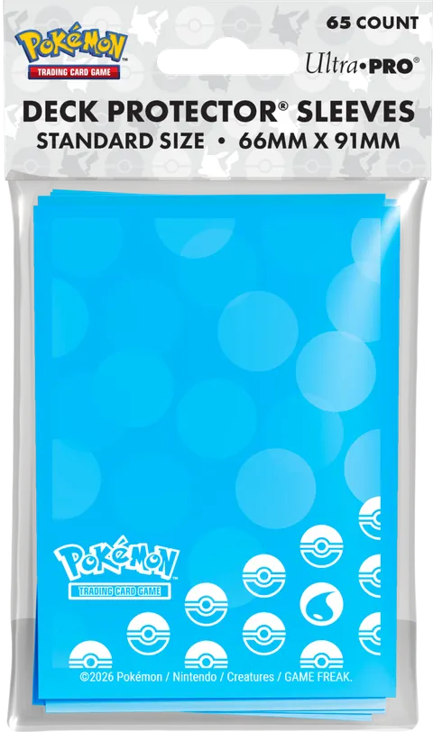 Koszulki na karty Ultra-Pro Pokémon Standard 66x91 mm 65 sztuk - Energy - Water Type