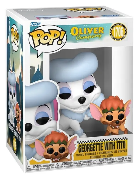 Funko POP Disney: Oliver & Company - POP & Buddy - Georgette with Tito