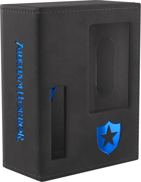 Pudełko na karty Gamegenic: Arkham Horror - Investigator Deck Tome - Guardian (Black-Blue)