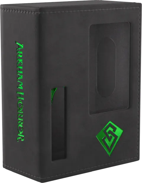 Pudełko na karty Gamegenic: Arkham Horror - Investigator Deck Tome - Rogue (Black-Green)