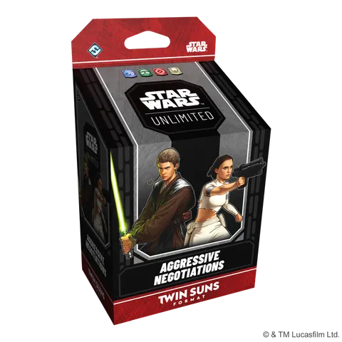 Star Wars: Unlimited Card Game - Twin Suns Format - Aggressive Negotiations - Anakin & Padme