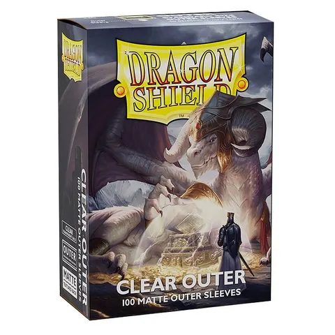 Koszulki na karty Dragon Shield Matte - Clear Outer - 100 sztuk