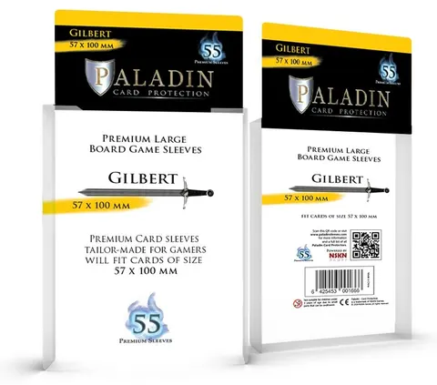 Koszulki na karty Paladin - Gilbert 57x100 mm