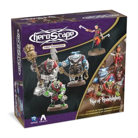 Heroscape: Crimson Widow and Dreadnoughts of Caraway Cavern Army Expansion