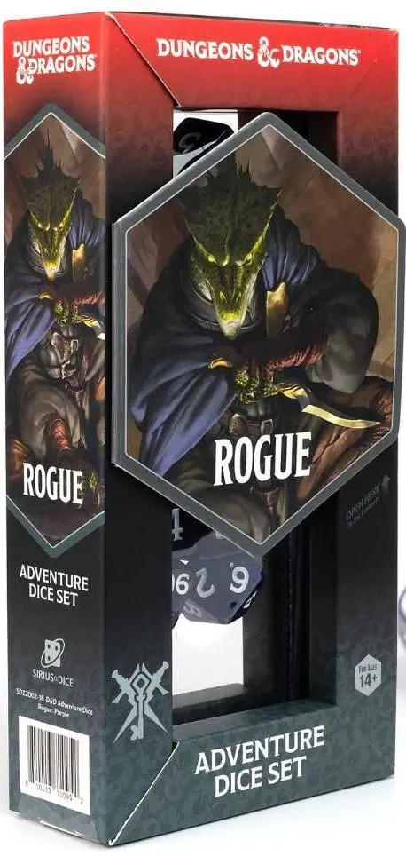 Dungeons & Dragons - zestaw kości Adventure (Rogue: Purple) - Refresh