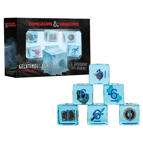 Kości Fanroll - zestaw D&D Gelatinous Cube 6-Pack