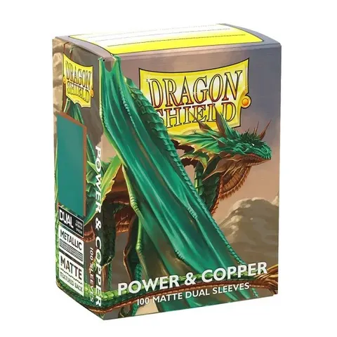 Koszulki na karty Dragon Shield Matte Dual - Power & Copper - 100 sztuk