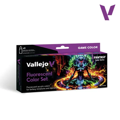 Vallejo: Fantasy Color - Fluorescent Set