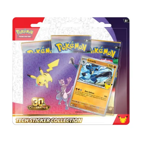 Pokémon TCG: 30th Celebration - Tech Sticker Collection - Lucario