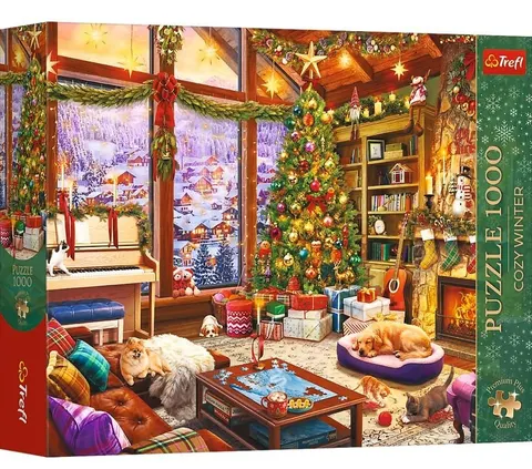 Puzzle 1000 Cozy Winter: Świąteczny wieczór