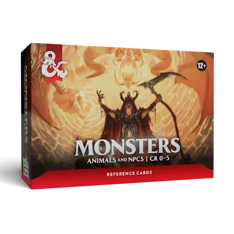 Dungeons & Dragons RPG: Monsters - Animals and NPCs Reference Cards