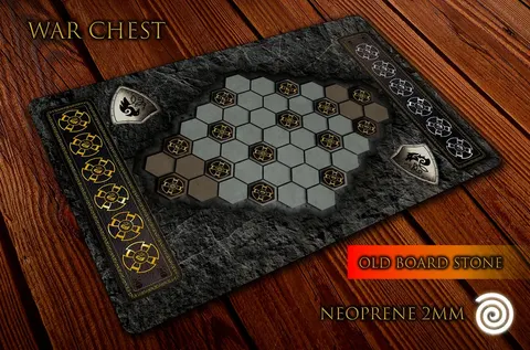 Mata do gry War Chest - stary kamienny stół