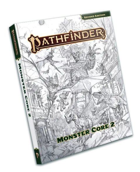 Pathfinder RPG: Monster Core 2 Sketch Cover