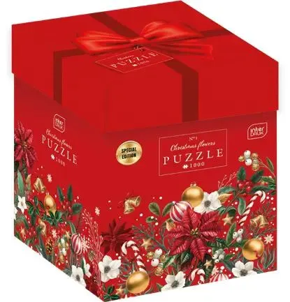 Puzzle 1000 Christmas Flowers 1
