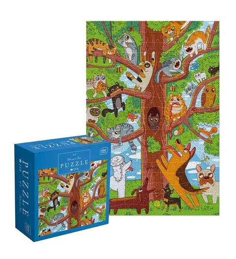 Puzzle 250 Kids Fun Cats on a Tree