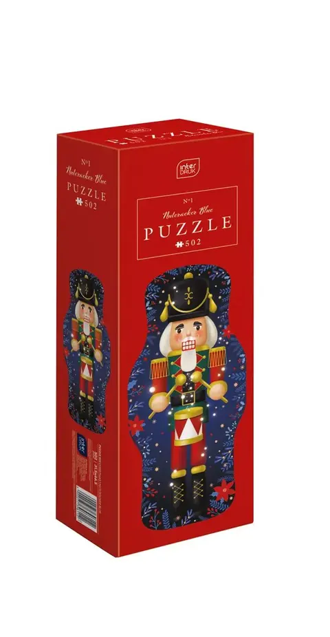 Puzzle 502 Shape Christmas Nutcracker Blue