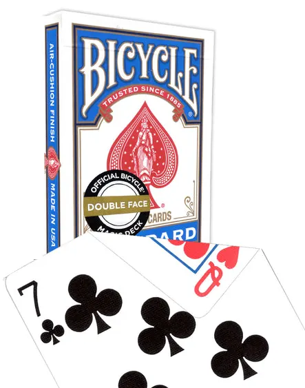 Karty do gry Bicycle: Double face (niebieskie pudełko)