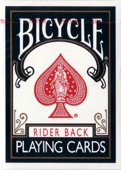 Karty do gry Bicycle Rider Back 808 Black Seal - niebieskie