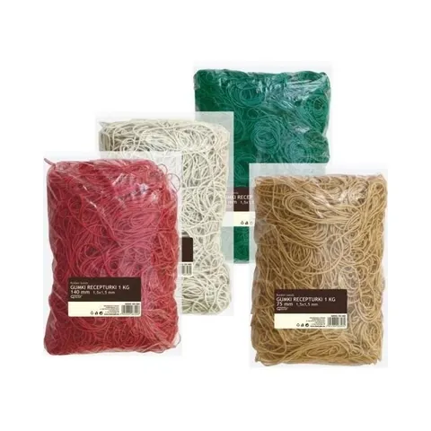 Gumki recepturki średnica 50mm 1,5 x 1,5mm 70% kauczuku 1kg 130-1041 GRAND (dł. 8cm)