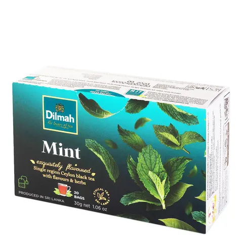 Herbata czarna DILMAH Mint mięta z zawieszką 20szt.