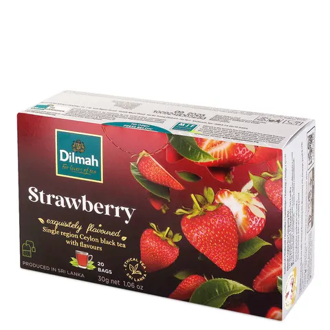 Dilmah Herbata czarna w torebkach Strawberry truskawka 20 tb
