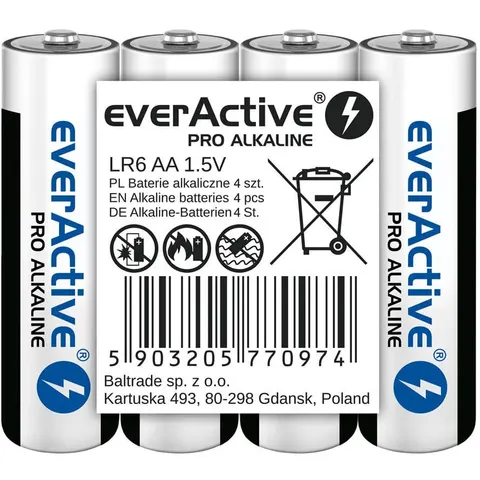everActive Baterie paluszki LR6/AA folia 4 szt.