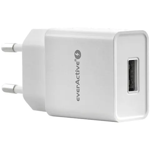 everActive Ładowarka sieciowa 1xUSB SC100 1A Biała