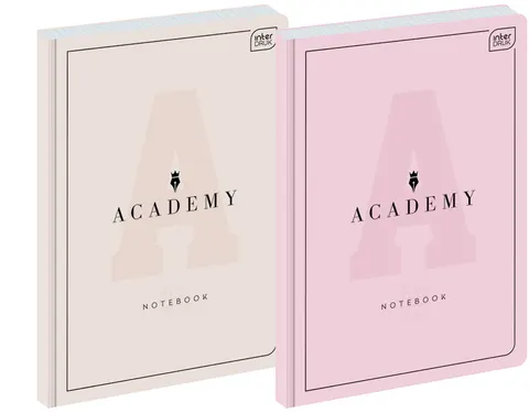 Brulion A4 96 Kartek Kratka 90g Academy Pastel Interdruk