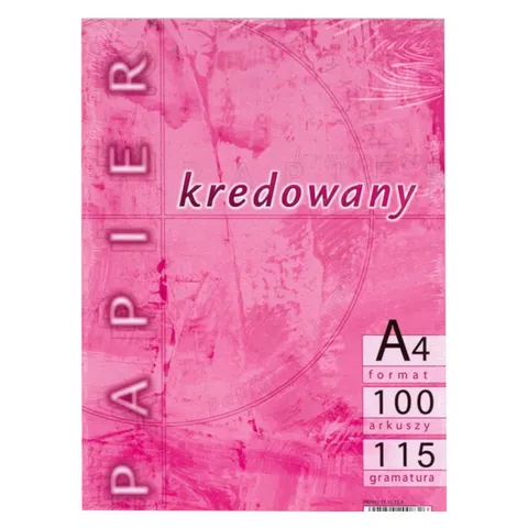 Papier A4 115g kredowany (100) KRESKA