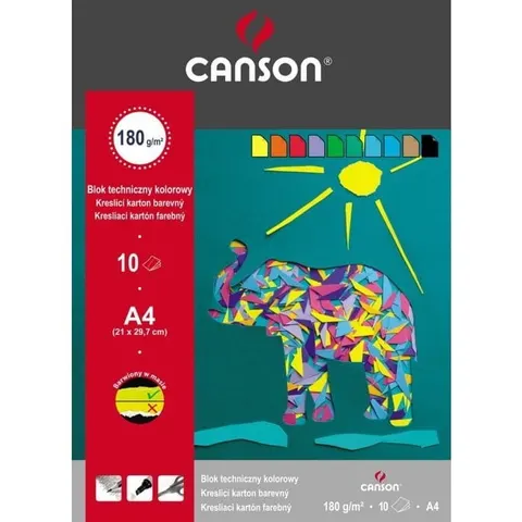 Blok tech.A4 kolor 160g 400075209 CANSON