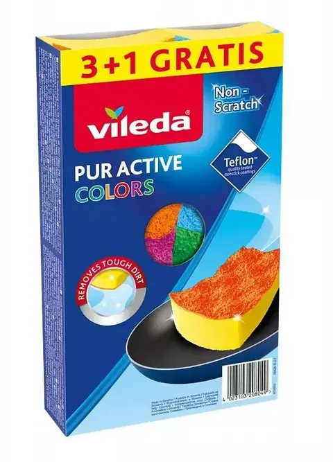 Zmywak Vileda Pur Active Colors 4 szt.
