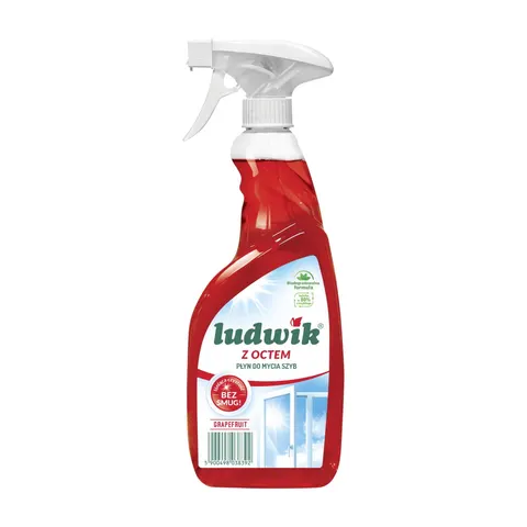 Płyn do szyb i glazury LUDWIK 600ml grapefruit z octem