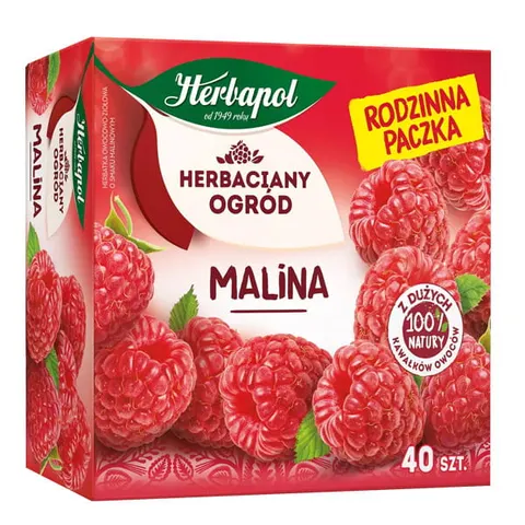 Herbapol Herbaciany Ogród Malina Ex40 herbata ekspresowa owocowa