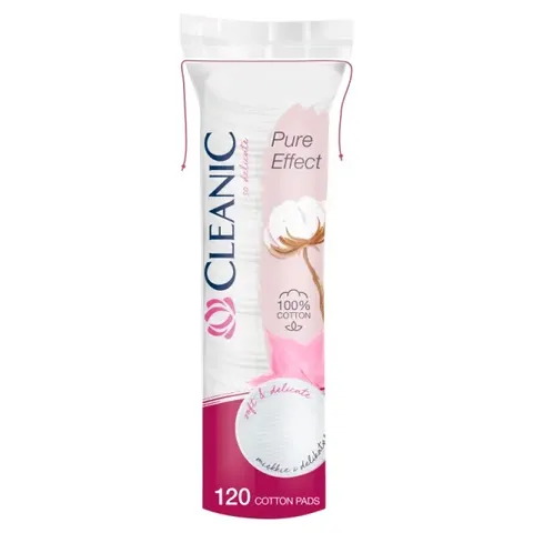 Płatki kosmetyczne CLEANIC (120 sztuk) Pure Effect