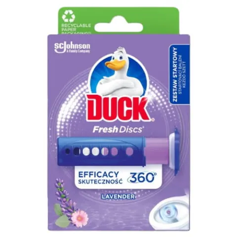 Duck Fresh Discs Lavender - Żelowy Krążek Do Toalety 36ml + Aplikator