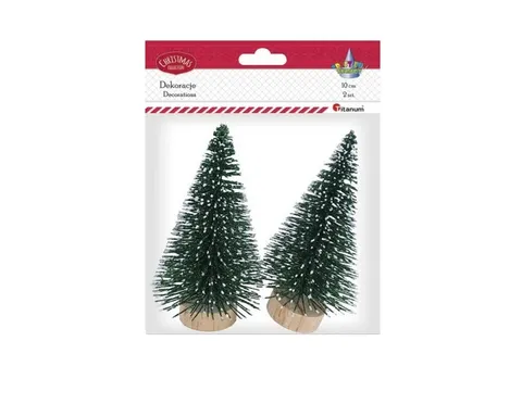 Choinki dekoracyjne 10cm 2szt Titanum