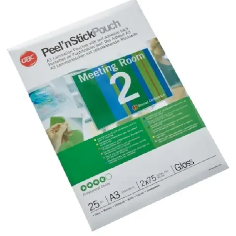 Folia do laminacji GBC Pouch Peel`nStick A3 75Mic 25szt. 3747526