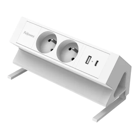 Power Desk 2 Typ E biały - listwa zasilająca Fellowes # 5 lat gwarancji
